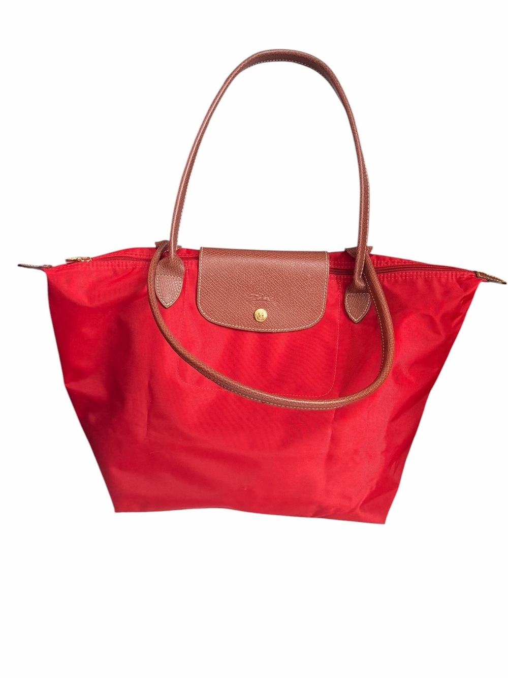 Longchamp Le Pliage Tote Red